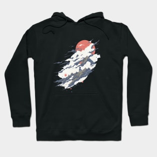 The black cat on top of the clouds Hoodie